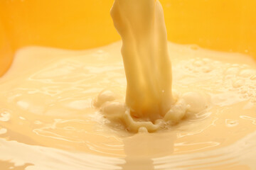 Banana milk splash