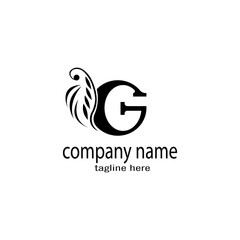 Letter g creative logo design vector illustration template