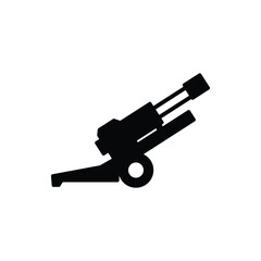 Cannon icon vector isolated on white, logo sign and symbol. © Flatman vector 24