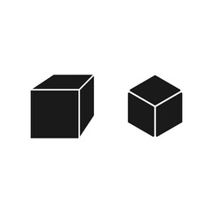 cube icon vector symbol