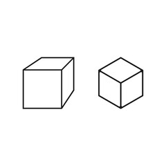 cube icon vector symbol