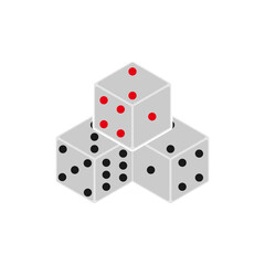 dice icon vector symbol
