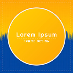 Abstract banner circle frame space design geometric pattern background