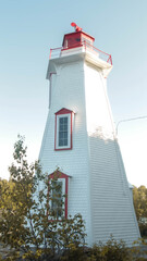 Lighthouse in Blue Sky