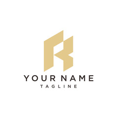 Obraz premium Initial Monogram Letter R Logo Design Vector Template. R monogram Logo.