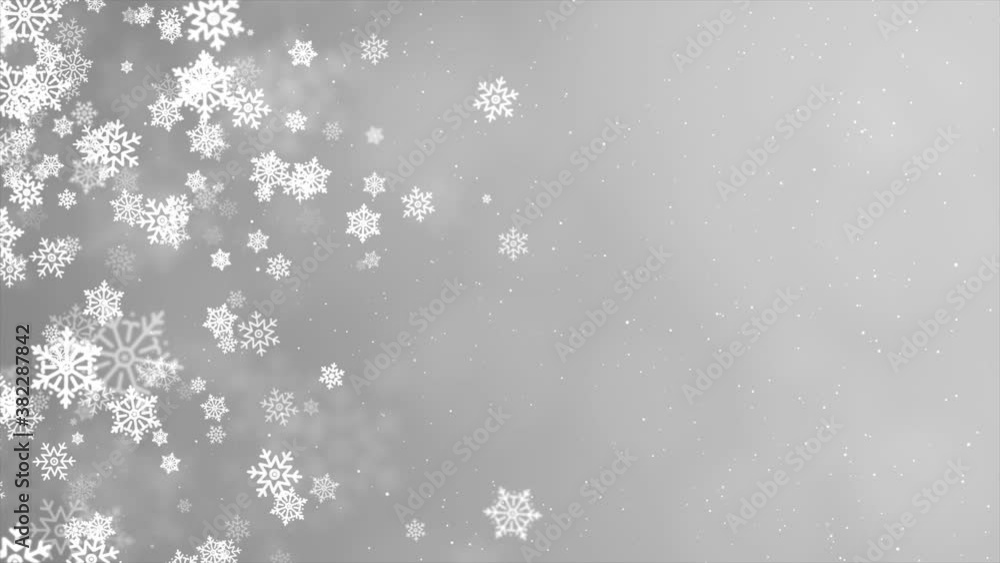 Aufkleber christmas background motion graphics loop animation white with the glittering glitter particles fall