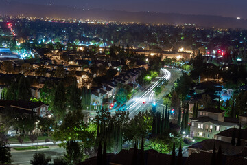 night view of the city