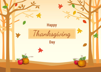 Happy Thanksgiving autumn leaf background.