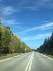 Obraz premium road in autumn