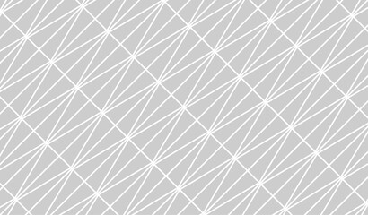 Gray triangles on white background. Modern vector ornament. Geometric abstract pattern.