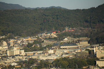 京都市街と清水寺