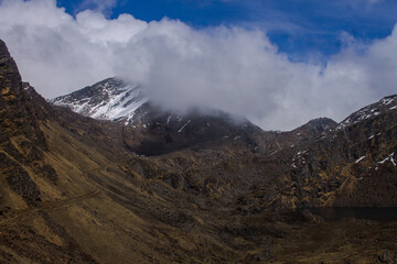 landscape with clouds gosaikunda nepal