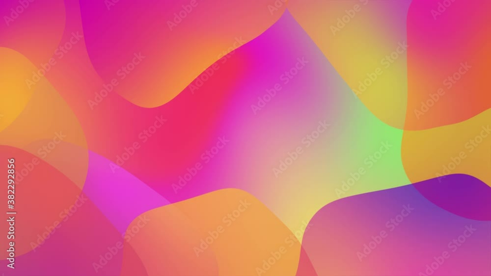 Poster abstract multi colored wavy iridescent geometric motion surface vivid loop background. holographic w
