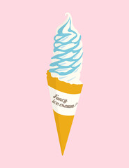 ice, cream, sweet, food, cone, dessert, ice cream, birthday, icecream, cake, cold, chocolate, illustration, isolated, blue, summer, pink, vanilla, tasty, scoop, snack, delicious, cute, pastel, vector,