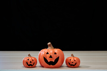 Halloween pumpkin head jack lantern