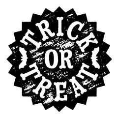 Grunge Halloween stamp with the text 