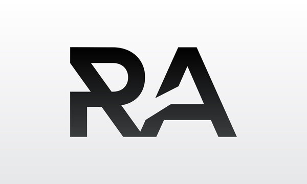 Initial ra letter logo with creative modern business typography vector template. Creative letter ra logo design.