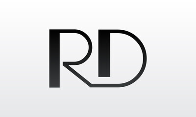 Initial rd letter logo with creative modern business typography vector template. Creative letter rd logo design.