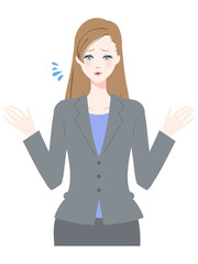 スーツ姿の女性