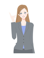 スーツ姿の女性