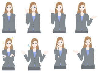 スーツ姿の女性