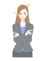 スーツ姿の女性