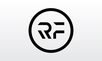 Initial rf letter logo with creative modern business typography vector template. Creative letter rf logo design.