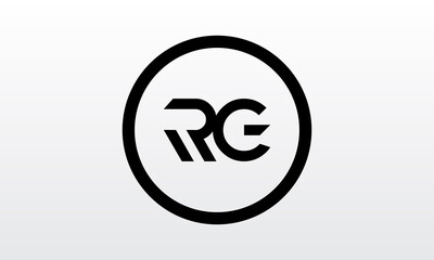 Initial rg letter logo with creative modern business typography vector template. Creative letter rg logo design.