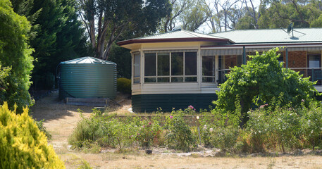 Water tanks in use in Australia