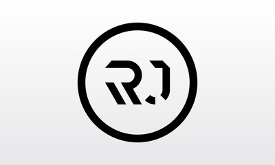 Initial rj letter logo with creative modern business typography vector template. Creative letter rj logo design.