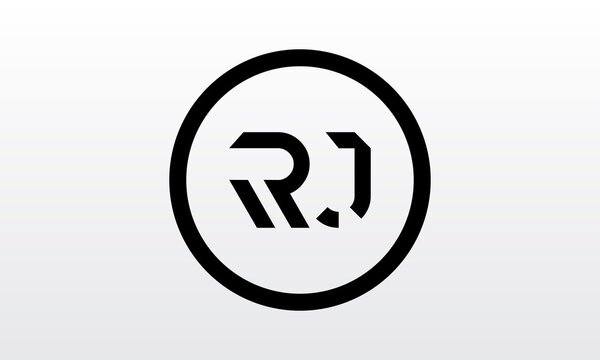 Initial rj letter logo with creative modern business typography vector template. Creative letter rj logo design.