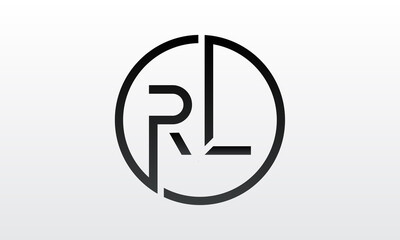 Initial rl letter logo with creative modern business typography vector template. Creative letter rl logo design.
