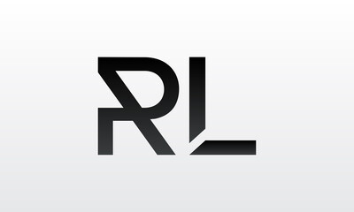 Initial rl letter logo with creative modern business typography vector template. Creative letter rl logo design.