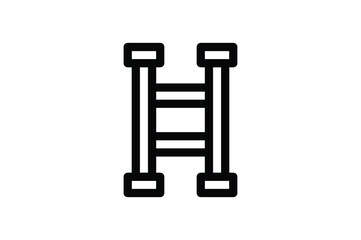 Rescue Outline Icon - Ladder