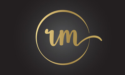 Initial rm letter logo with creative modern business typography vector template. Creative letter rm logo design.