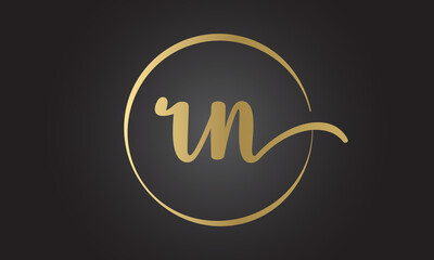Initial rn letter logo with creative modern business typography vector template. Creative letter rn logo design.