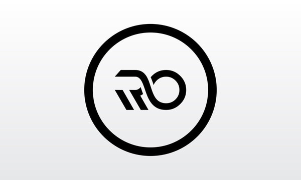 Initial ro letter logo with creative modern business typography vector template. Creative letter ro logo design.