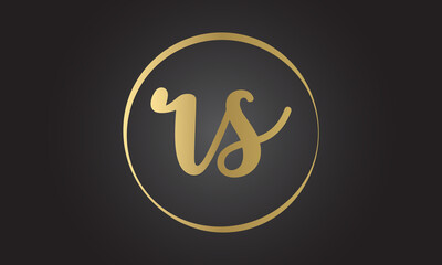 Initial rs letter logo with creative modern business typography vector template. Creative letter rs logo design.