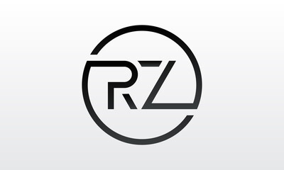Initial rz letter logo with creative modern business typography vector template. Creative letter rz logo design.