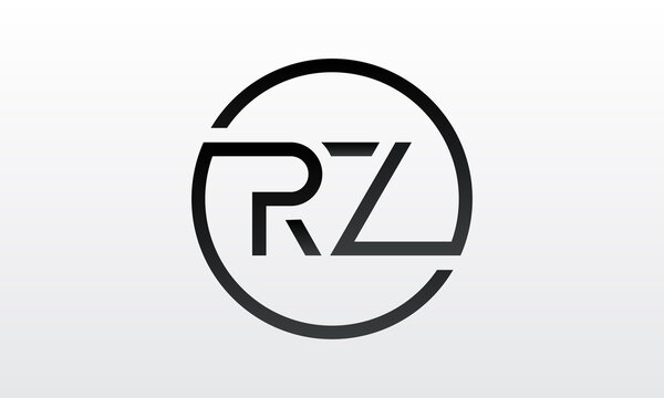 Initial rz letter logo with creative modern business typography vector template. Creative letter rz logo design.