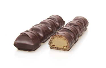 Chocolate candy bar Isolated
