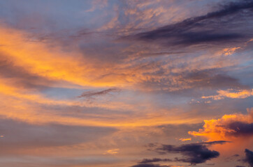 Obraz premium colourful sunset sky