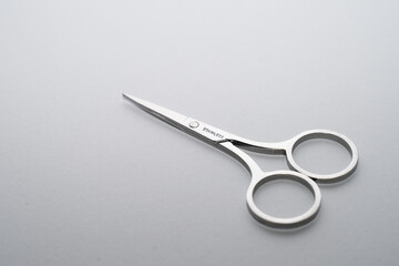 scissors stainless steel on white background