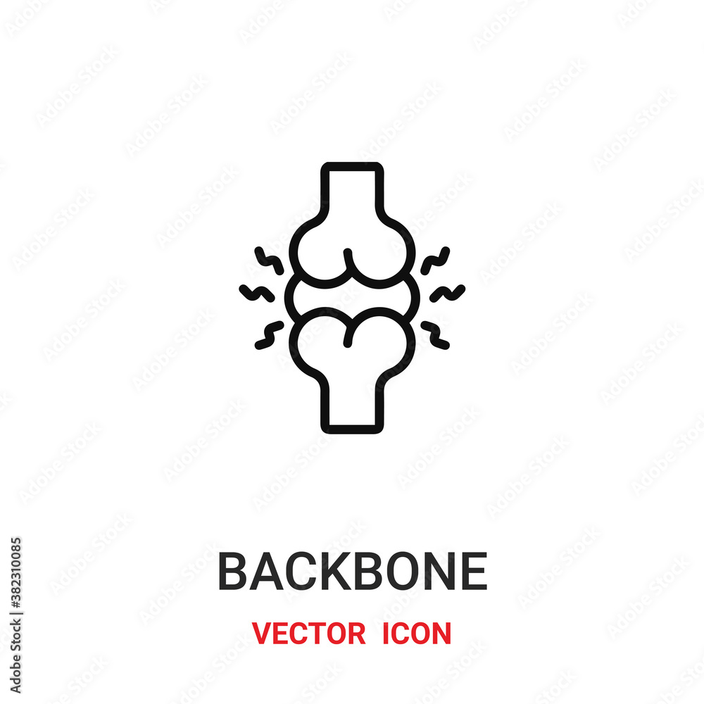 Aufkleber backbone icon vector symbol. backbone symbol icon vector for your design. modern outline icon for yo
