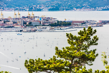 The gulf of Trieste and the fast race of the Barcolana. Italy