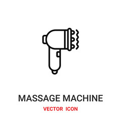 Massage machine vector icon . Modern, simple flat vector illustration for website or mobile app. Massage symbol, logo illustration. Pixel perfect vector graphics	