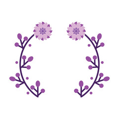 Vector flowers set. Beautiful wreath. Elegant floral collection with isolated blue,pink leaves and flowers, hand drawn watercolor. Design for invitation, wedding or greeting cards