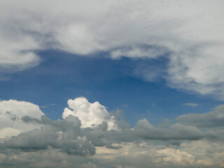 blue sky with clouds