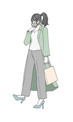 ファッションイラスト_マスク