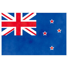ニュージーランド国旗　水彩風